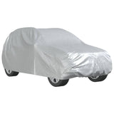 Bâche de voiture Vidaxl pour SUV avec sangles à boucles XL, entièrement Peva couleur argent