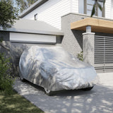 Bâche de voiture Vidaxl pour SUV avec sangles à boucles XL, entièrement Peva couleur argent