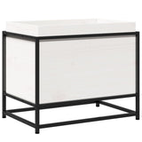 Vidaxx jardinière 60x40x50 cm bois de pin massif blanc