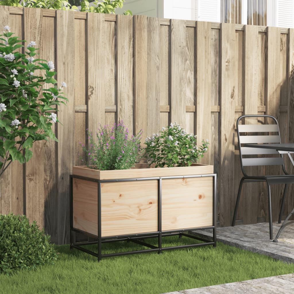 Vidaxx jardinière 80x40x50 cm bois de pin massif