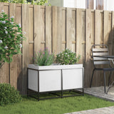 Vidaxx jardinière 80x40x50 cm bois de pin massif blanc