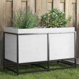 Vidaxx jardinière 80x40x50 cm bois de pin massif blanc