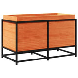 Vidaxx jardinière 80x40x50 cm bois de pin massif, marron lavé