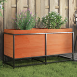 Vidaxx jardinière 100x40x50 cm bois de pin massif, marron lavé