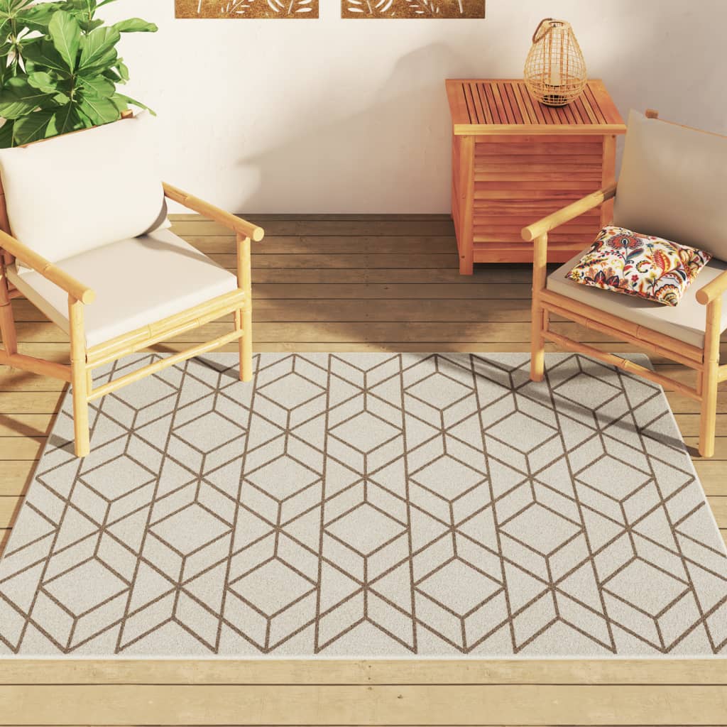 Tapis Vidaxx pour intérieur et extérieur, poils ras, 120x180 cm, multicolore
