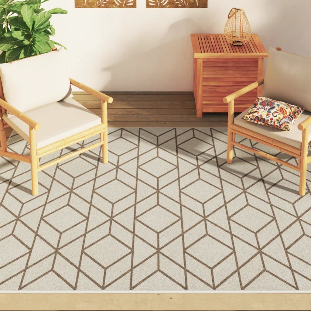 Tapis Vidaxx pour intérieur et extérieur, poils ras, 160x230 cm, multicolore