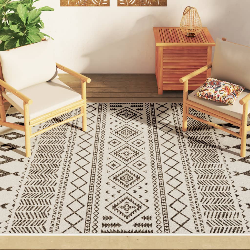 Tapis Vidaxx pour intérieur et extérieur, poils ras, 160x230 cm, multicolore