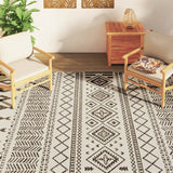 Tapis Vidaxx pour intérieur et extérieur, poils ras, 190x300 cm, multicolore
