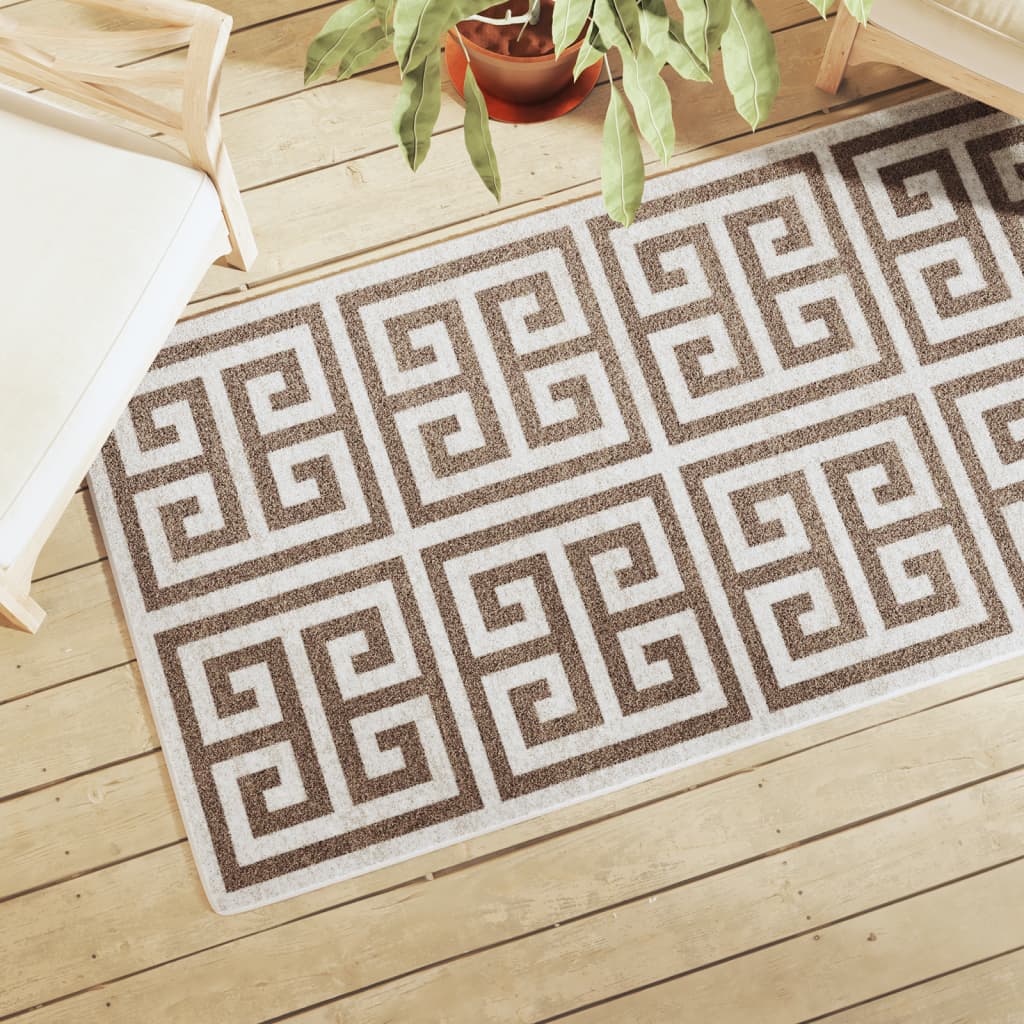Tapis Vidaxx pour intérieur et extérieur, poils ras, 80x150 cm, multicolore