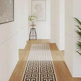 Tapis Vidaxx pour intérieur et extérieur, poils ras, 80x300 cm, multicolore