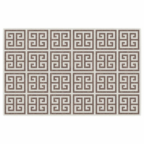 Tapis Vidaxx pour intérieur et extérieur, poils ras, 190x300 cm, multicolore