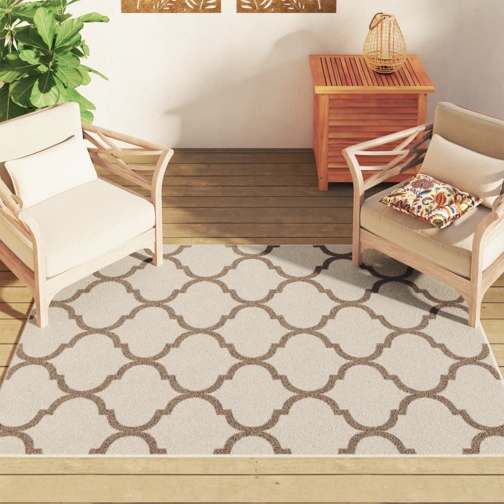 Tapis Vidaxx pour intérieur et extérieur, poils ras, 120x180 cm, multicolore