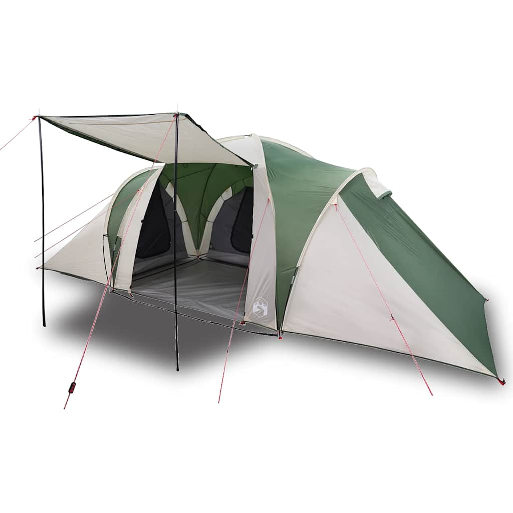 Vidaxl dome tente 6 personnes étanche verte