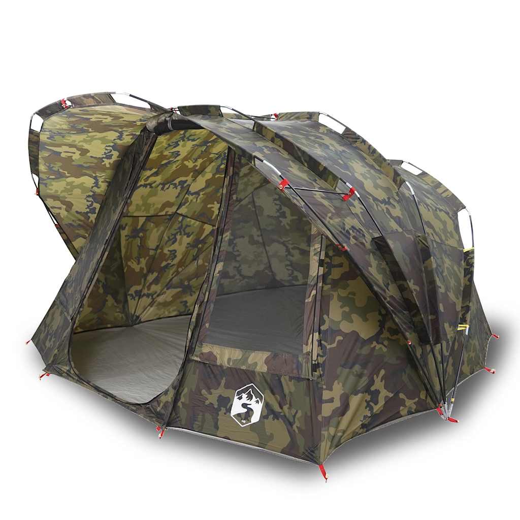 Tente de pêche VidaXL camouflage imperméable 5 personnes