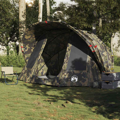 Tente de pêche VidaXL camouflage imperméable 5 personnes