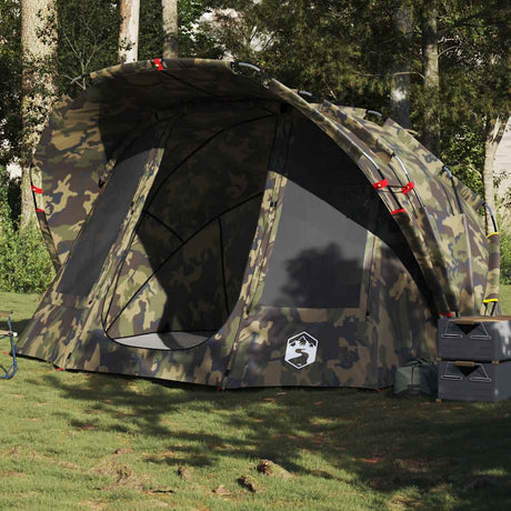 Tente de pêche VidaXL camouflage imperméable 5 personnes