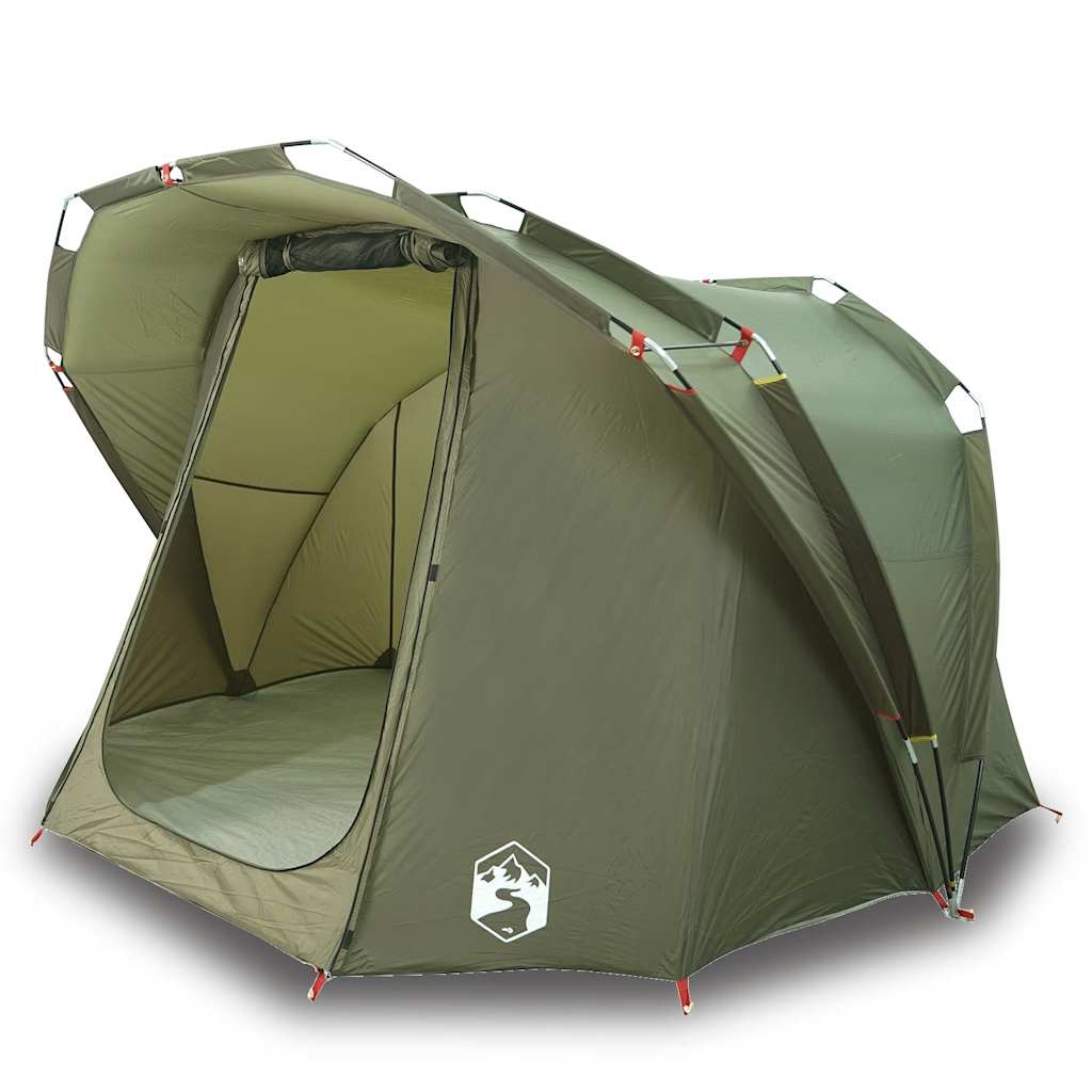 VidaXL tente de pêche 4 personnes imperméable vert olive
