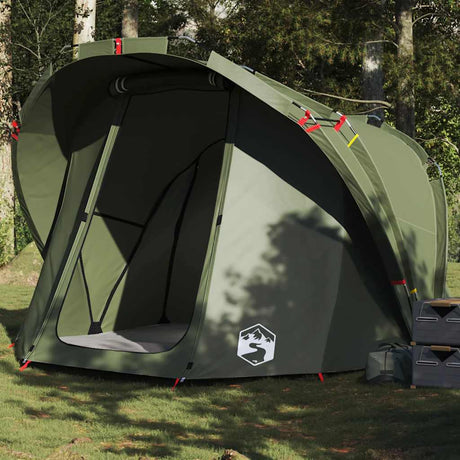 VidaXL tente de pêche 4 personnes imperméable vert olive