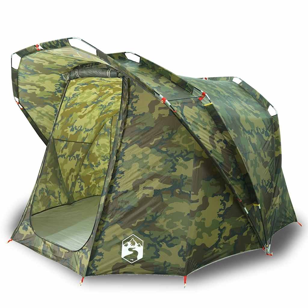 Tente de pêche VidaXL camouflage imperméable 4 personnes