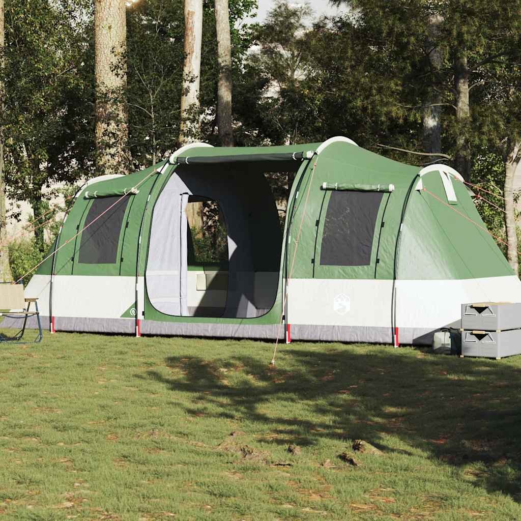 VidaXL tente tunnel 4 personnes imperméable vert