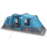 Tente tunnel VidaXL 4 personnes imperméable bleue