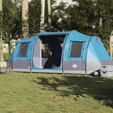 Tente tunnel VidaXL 4 personnes imperméable bleue