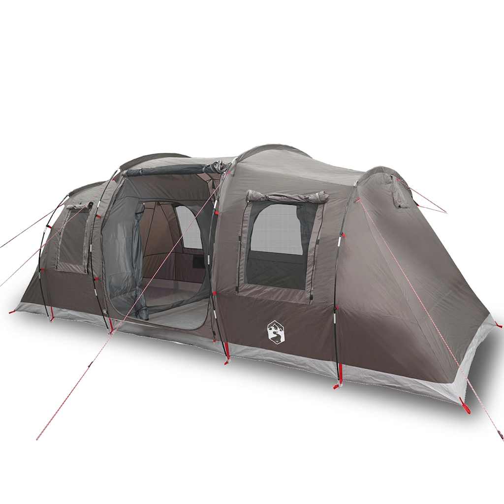 VidaXL tente tunnel 4 personnes imperméable marron