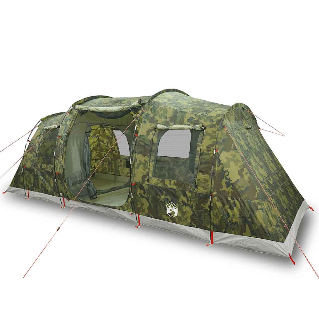 Tente tunnel VidaXL camouflage imperméable 4 personnes