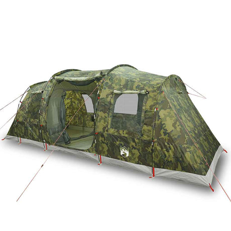 Tente tunnel VidaXL camouflage imperméable 4 personnes