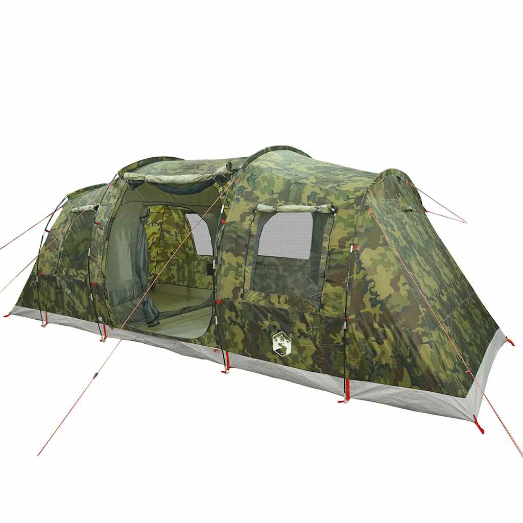 Tente tunnel VidaXL camouflage imperméable 4 personnes