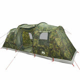 Tente tunnel VidaXL camouflage imperméable 4 personnes