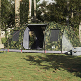 Tente tunnel VidaXL camouflage imperméable 4 personnes