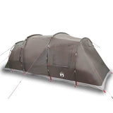 Tente tunnel VidaXL 6 personnes imperméable marron