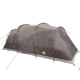 Tente tunnel VidaXL 6 personnes imperméable marron