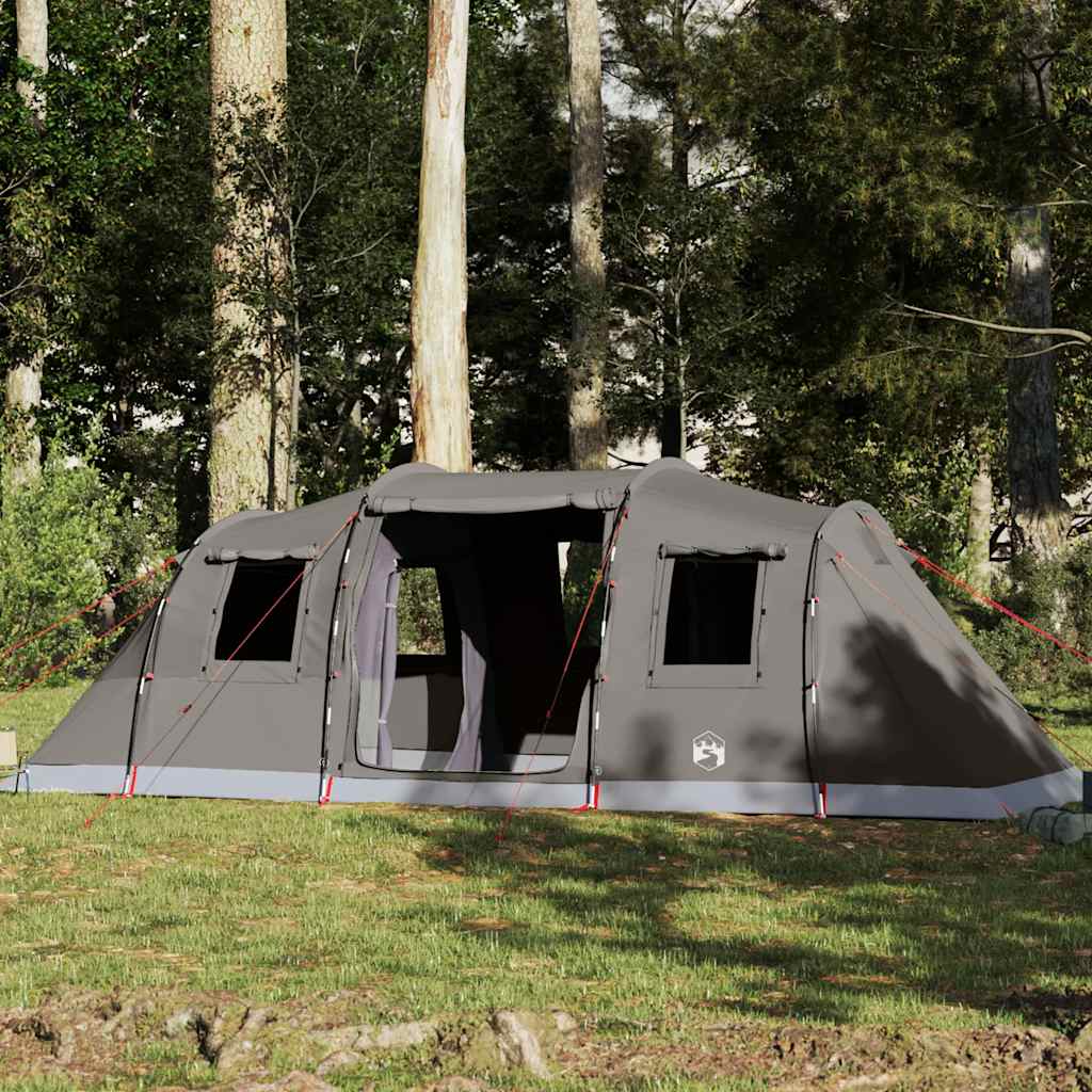 Tente tunnel VidaXL 6 personnes imperméable marron