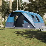 Tente tunnel VidaXL 5 places imperméable bleue