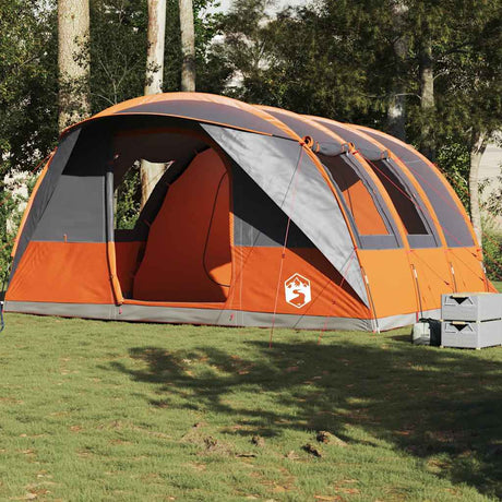 Tente tunnel Vidaxx 5 places imperméable gris et orange