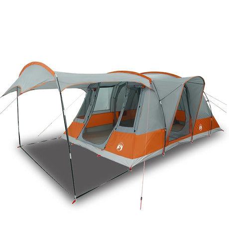 Tente tunnel Vidaxx 5 places imperméable gris et orange