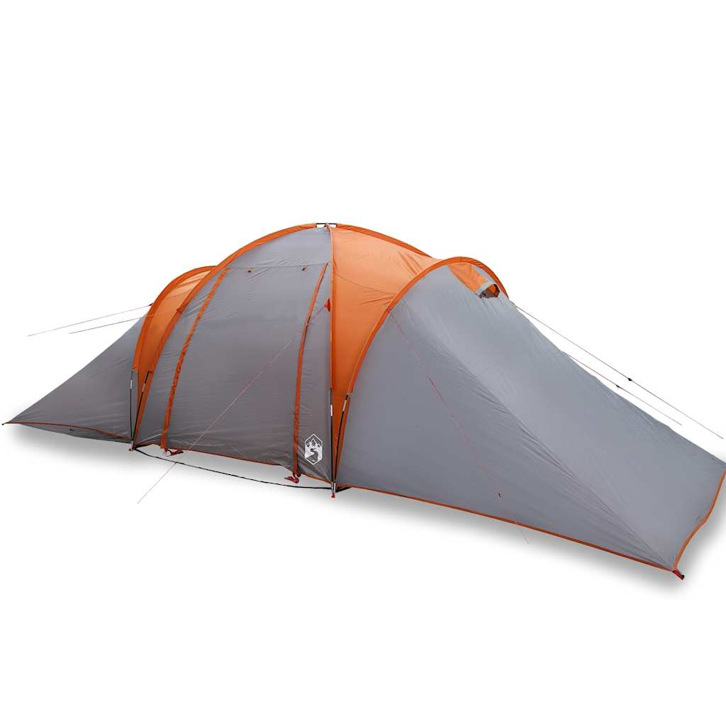 Vidaxl Dome Tenda Grey e arancione impermeabili per 6 persone