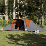 Tente dôme Vidaxx 6 personnes imperméable gris et orange