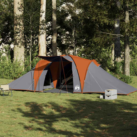 Tente dôme Vidaxx 6 personnes imperméable gris et orange