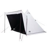 Vidaxl tente tipi 6 personnes imperméable tissu occultant blanc