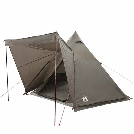Tente tipi Vidaxl 6 personnes imperméable marron