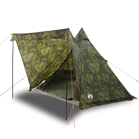 Tente tipi Vidaxl 6 personnes camouflage imperméable