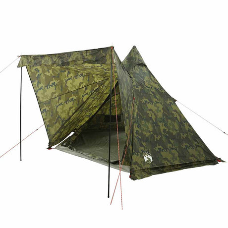 Tente tipi Vidaxl 6 personnes camouflage imperméable