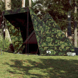 Tente tipi Vidaxl 6 personnes camouflage imperméable