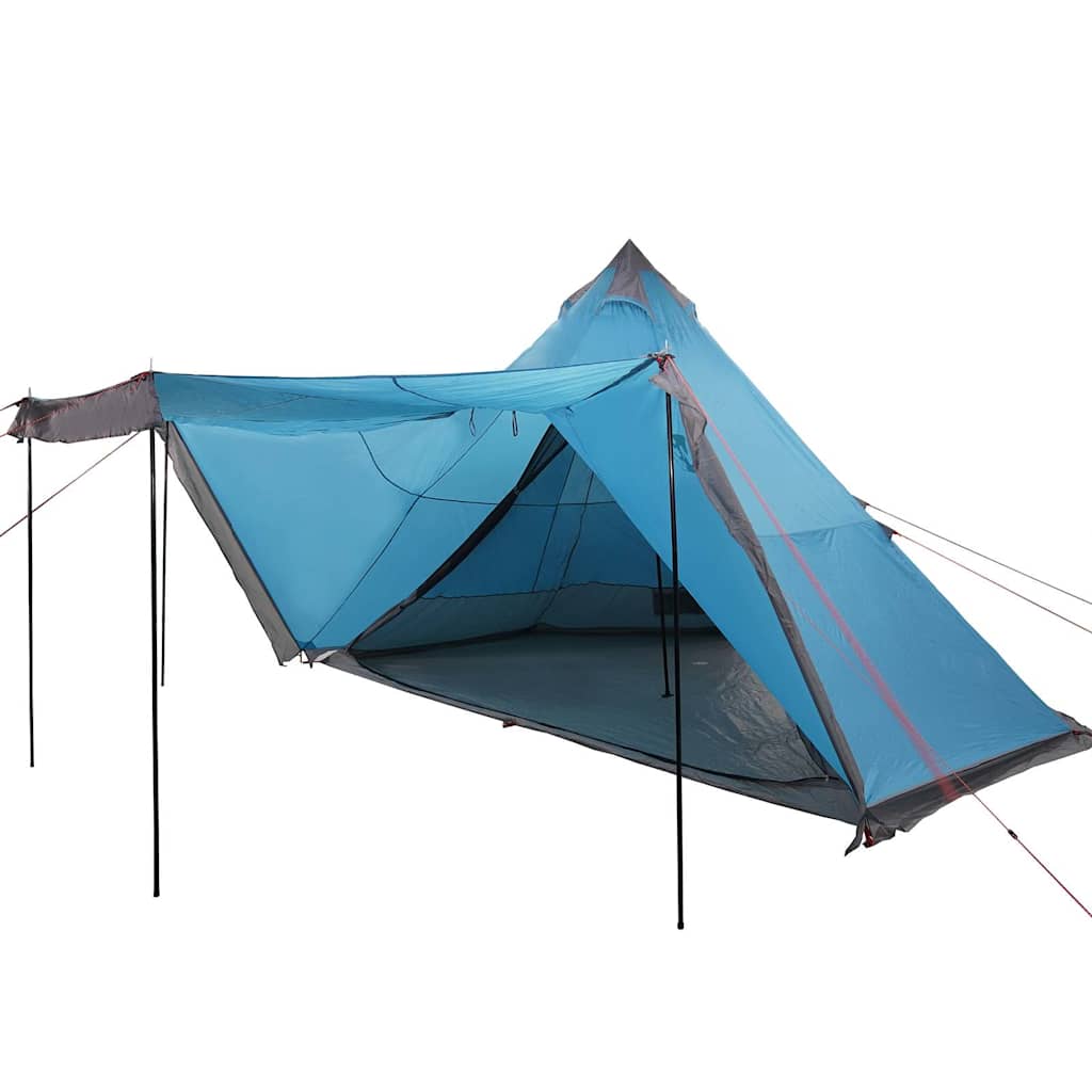 VidaXL tente tipi 6 personnes imperméable bleu