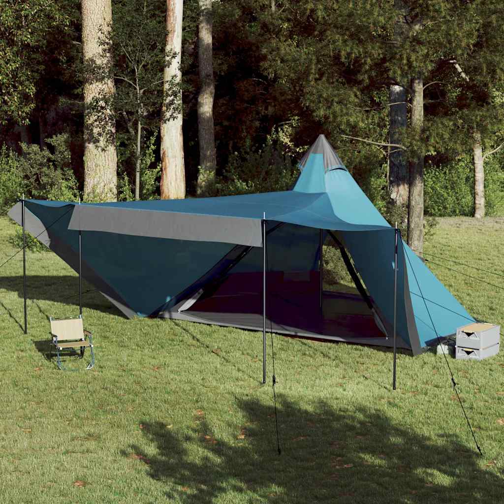 VidaXL tente tipi 6 personnes imperméable bleu
