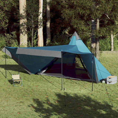 VidaXL tente tipi 6 personnes imperméable bleu