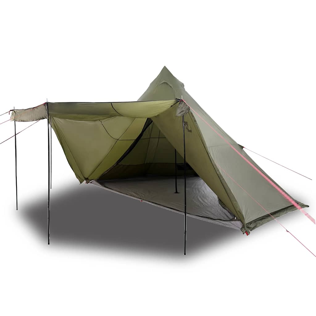 Tente tipi Vidaxl 6 personnes imperméable vert olive